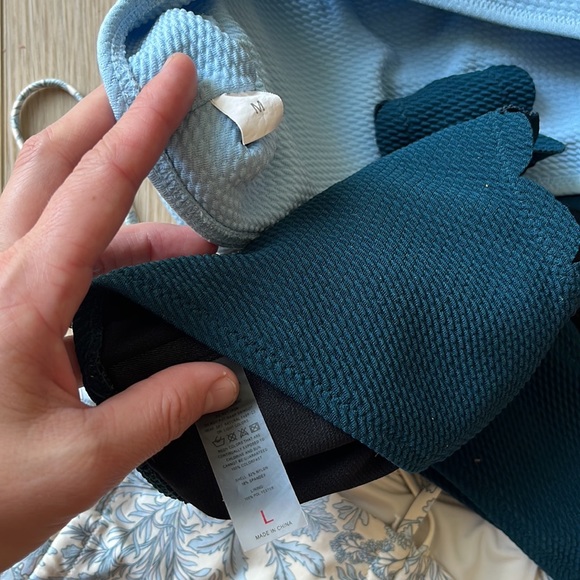 Kona Sol, h&m & more Medium swimsuit bundle floral halter one piece, scallop top - Picture 7 of 12